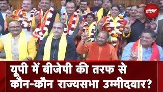 Uttar Pradesh में Rajya Sabha के लिए BJP उम्मीदवार भर रहे हैंं पर्चा [upl. by Anahcar]