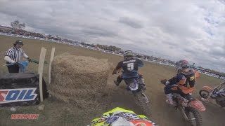 Motosport Helmet Cam Kailub Russell  Powerline Park GNCC [upl. by Kaleena]