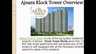 Ajnara klock Tower Is Have New Luxury Apartments [upl. by Aivalf625]