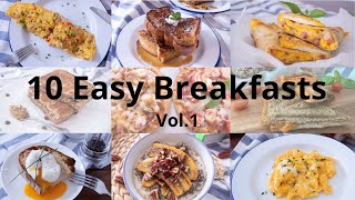 Top 10 Easy Breakfast  10道簡易早餐｜Breakfast Recipes  Breakfast Ideas  早餐食譜 [upl. by Dodge]