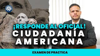 Responde al oficial  Ciudadanía americana 2024 [upl. by Enyak]