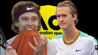 Sebastian Korda vs Andrey Rublev  Australian Open 2024 [upl. by Nelli]