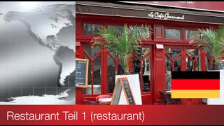 14 LERNE DEUTSCH RESTAURANT  LEARNING GERMAN RESTAURANT [upl. by Medin]