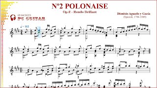 Aguado Op2 Nº2 Polonaise guitar demo [upl. by Calica]