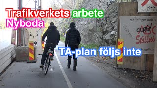 Otryggt och risker Nyboda Trafikverkets arbete [upl. by Dorette]