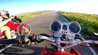 Honda titan 190 vs Honda twister 250 💣 Prueba [upl. by Eidak]