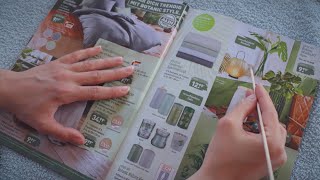 ALDI PROSPEKT Leaflet Papersounds Page Turning Tracing  ASMR Deutsch German [upl. by Eineeuq]