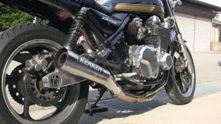 ゼファー1100 カーカーメガホンサウンド ZR1100 KERKER Muffler [upl. by Power133]