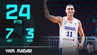 Yam Madar 24 PTS  Top Performer  ISR vs UKR  FIBA EuroBasket 2025 Qualifiers [upl. by Hauge]