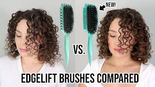 Bounce Curl New Volume EdgeLift Brush vs Original Define EdgeLift Brush Compared [upl. by Juakn]