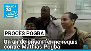 Procès Pogba  un an de prison ferme requis contre Mathias le frère de Paul Pogba • FRANCE 24 [upl. by Letizia]