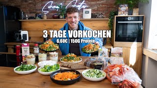 3 Tage VORKOCHEN für 66€ in 45 Min High Protein [upl. by Ennaylime244]