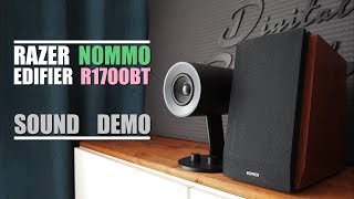 Razer Nommo vs Edifier R1700BT  Sound Demo w Bass Test [upl. by Alethea]