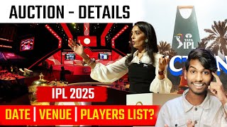 IPL Auction 2025 DATE 📅 REGISTER Players full LIST [upl. by Enrichetta]