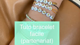 TUTO  Bijoux avec des perles lettres alphabet [upl. by Astra]