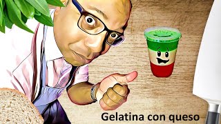 Receta de postre Gelatina con queso  Chef Jowe [upl. by Sib]