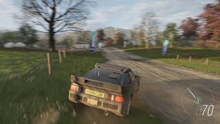 Forza Horizon 4  1986 Hoonigan Ford Escort RS200 Evolution Gameplay 4K [upl. by Barbarese]