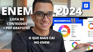 O que estudar para o Enem 2024 PDF Gratuito com a lista de conteúdos mais recorrentes  Cronograma [upl. by Aicineohp]