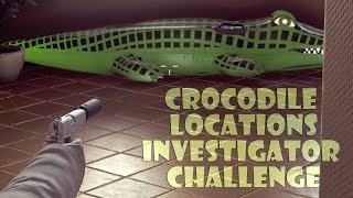 Hitman 2016 Investigator Challenge Inflatable Crocodile Locations Guide [upl. by Nosyaj332]