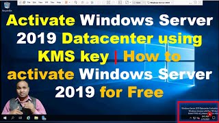 Activate Windows Server 2019 Datacenter using KMS key  How to activate Windows Server 2019 for Free [upl. by Nevarc]