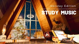 4HOUR STUDY PLAYLIST 🍹 Relaxing Christmas Lofi Music  Stay Motivated STUDY WITH ME POMODORO TIMER [upl. by Ydieh530]