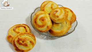 شیرینی دانمارکی حلزونی جذاب وخوشمزه  Attractive and delicious snail Danish pastry [upl. by Enaujed]