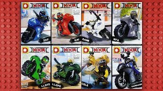 LEGO Ninjago Movie Motorcycles Minifigures knockoff DLP9060 [upl. by Ahsinrac]