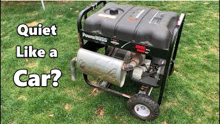 Will a Car Muffler Make a Generator Quiet [upl. by Nibbs]