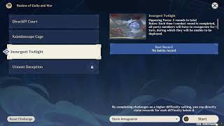 Successfully complete Insurgent Twilight on Stern Antagonism Genshin Impact [upl. by Lemart]