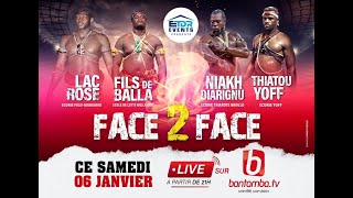 🔴SUIVEZ EN DIRECT FACE 2 FACE LAC ROSE VS FILS DE BALLANIAKEU DIARIGNOU VS THIATOU YOFF ETDR EVENTS [upl. by Earley]