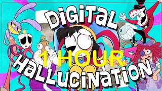 Digital Hallucination The Amazing Digital Circus Music Video 1 HOUR LOOP [upl. by Melanie]