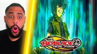 GINGKA VS KYOYA ROUND 2 FIRST TIME WATCHING BEYBLADE METAL FUSION EP 10 REACTION [upl. by Redliw]