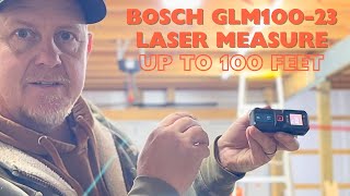 REVIEW BOSCH GLM10023 100ft Laser Measure with Backlit Display [upl. by Pete918]