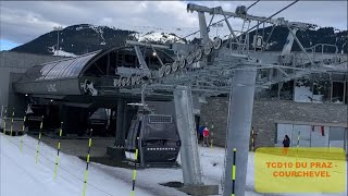 La Nouvelle Télécabine TCD10 du Praz  Le Praz Courchevel 1300  Les 3 Vallées 2019 [upl. by Enait17]