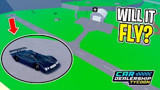 Can This NEW SEASON 10 SUPERCAR Actually FLY In Car Dealership Tycoon [upl. by Thekla]