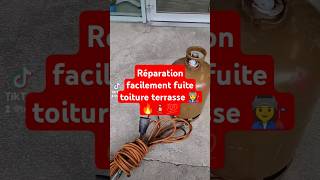 Réparation facilement fuite toiture terrasse étanchéité 👩‍🏭🔥🧯💯 étanchéité renovation btp [upl. by Ashia]