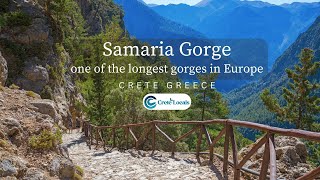 Hiking Samaria Gorge the second longest gorge in Europe  Crete Greece 2023 [upl. by Iztim]