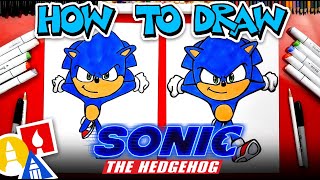 How To Draw Sonic From Sonic The Hedgehog Movie [upl. by Ronyar]