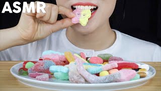 ASMR Swedish Candy Eating Sounds  스웨디시젤리 먹방  Chewy amp Crunchy  MINEE EATS [upl. by Scrogan208]