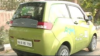 Test driving the Mahindra Reva e2o [upl. by Ronoh880]