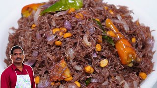 இனி உப்புமா வேண்டான்னு சொல்ல மாட்டாங்க  Healthy Breakfast  Ragi Semiya Upma  Kelvaragu semiya [upl. by Iviv]