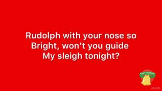 Rudolph The Red Nose Reindeer Karaoke 🎄🎄 [upl. by Alessig]