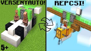 Leteszteltem 5 Működő Járművet A Minecraftban [upl. by Attelrahs71]