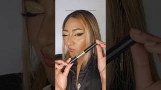 Eyeliner Eyeshadow Look Shimmer Brown Girl Makeup Simple Glam Makeup for Beginners easymakeup [upl. by Uot]