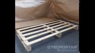 Turn the pallet of the mezzanine into a BedSofa  Transformez la palette en LitCanapé [upl. by Oiruam]