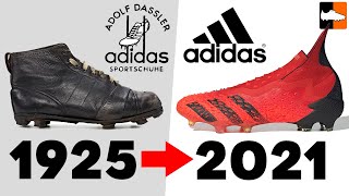 The Evolution of Adidas Football Boots Soccer Cleat History [upl. by Fita]