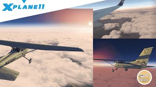 FREE Most realistic clouds in XPlane 11  Real life V9 Preset for 1141 and 1150VULKAN [upl. by Rozina]