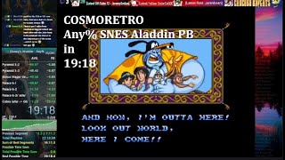 PB SNES Aladdin Any PB in 1918 [upl. by Kempe174]