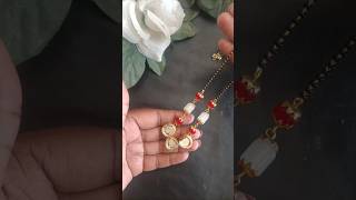 Handmade Mangalsutra Making  How to Make Kundan Mangalsutra  Easy Mangalsutra Making shorts diy [upl. by Ivo]