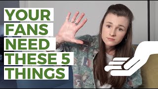 5 THINGS YOU NEED TO DO FOR YOUR FANS  Advice For Musicians [upl. by Eanore968]